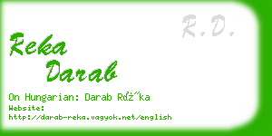 reka darab business card